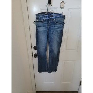 AG Adriano Goldschmied Jeans Womens 25 R Blue Denim Tomboy Relaxed Made in USA